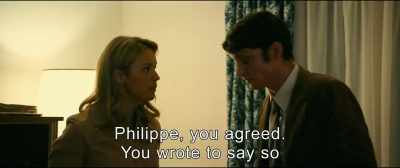 Philippe, you agreed.
You wrote to say so. - An Impossible Love
