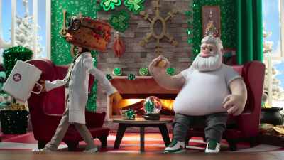 (phone chimes) - Santa Inc.