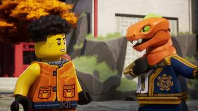 [phone chiming] - LEGO Ninjago: Dragons Rising