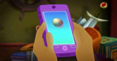 Phone: Searching online
for "trapped in a book." - Legend of the Three Caballeros