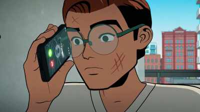 - [phone vibrates]
- [gasps] - Your Friendly Neighborhood Spider-Man