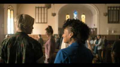 -[piano music playing]
-[indistinct chatter] - The L Word: Generation Q