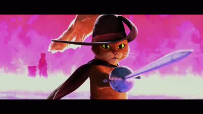 I know I can never defeat you lobobut I will never stop fighting for this life - Puss in Boots: The Last Wish
