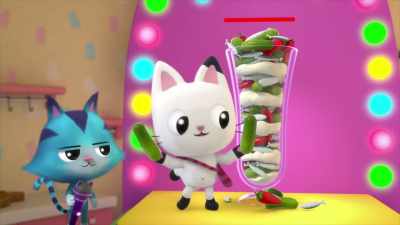 Pickles, ice cream, peppers, pickles. - Gabby's Dollhouse