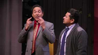 Picture me with a tiny red umbrella
and a white handlebar mustache. - Mr. Iglesias