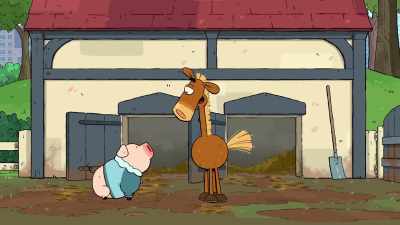Pig, hand it over.
- [snorts] - It's Pony