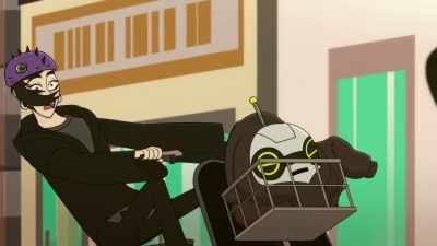 - Pigdick! God, I hate Scootloops!
- Maybe I can do something. - Q-Force