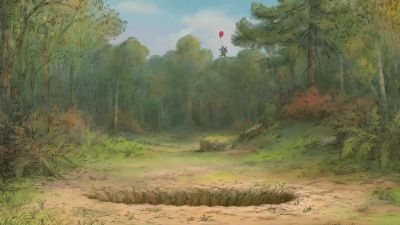 Piglet go to Christopher Robin's house - Winnie the Pooh