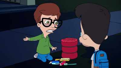 Pilbo. Oh, no, I can't leave him
with those monsters, Nick. - Big Mouth