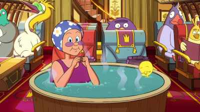 [pilot over PA]
Good afternoon, passengers. - King Tweety