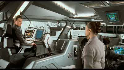 Pilot Trainee Ibanez reporting for duty, ma'am. - Starship Troopers