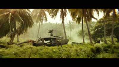 (PILOTS CHATTERING
INDISTINCTLY ON RADIO) - Kong: Skull Island