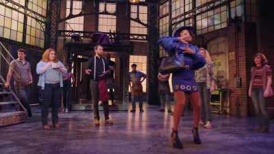 - Pink is for playthings,
yellow for warnings, - Kinky Boots: The Musical