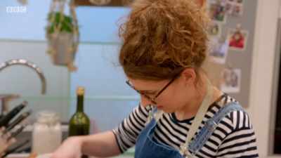 Pippa and Trevor are both making
a crab bisque - - Britain's Best Home Cook