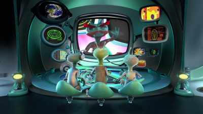 [Pixbee exclaiming cheerfully] - Alien TV