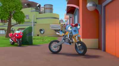- Pizza delivery,
not for real, for practice. - Ricky Zoom