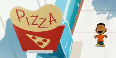 Pizza. Of course. Who doesn't like pizza? - Snoopy Presents: Welcome Home, Franklin