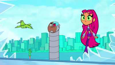 Plan? We're going-- [screams] - Teen Titans Go! Vs  Teen Titans