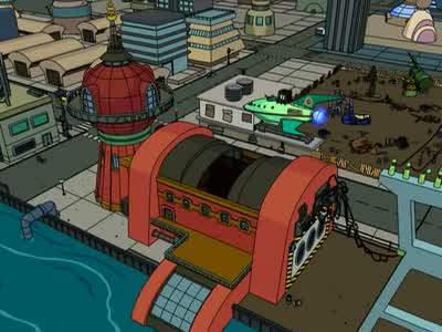 Planet express ship, you are cleared to land. - Futurama