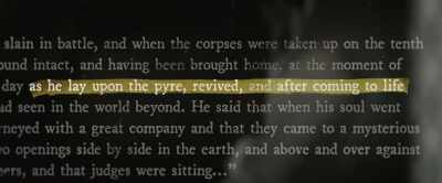 Plato wrote in
the Republic about - After Death