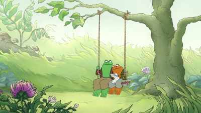 "Play on swing." There. - Frog and Toad