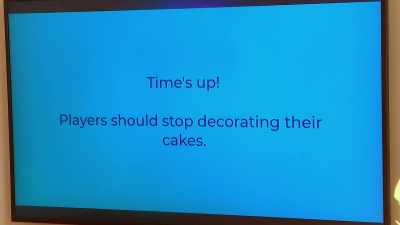Players should stop decorating
their cakes." - The Circle
