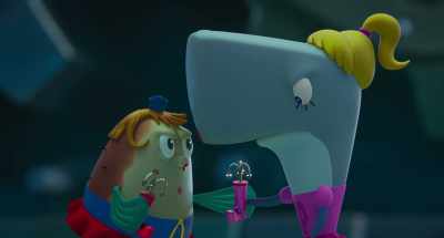 [playful babbling] - Plankton: The Movie
