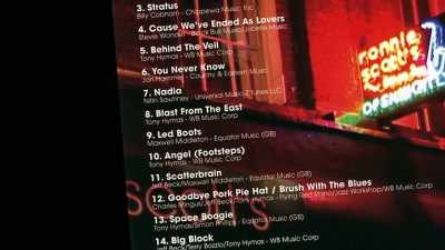 Playing 5 nights
at Ronnie Scotts, - Jeff Beck: Still on the Run