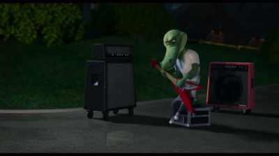 [playing bluesy rock music] - Rock Dog 2: Rock Around the Park