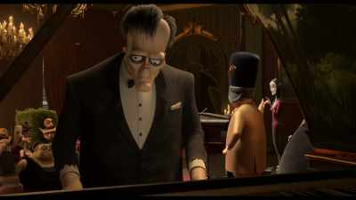 (PLAYING CEREMONIAL MUSIC
ON ORGAN) - The Addams Family