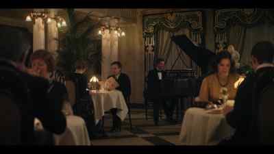 [playing Chopin's
Nocturne Op. 9, No. 2] - A Gentleman in Moscow