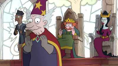 [playing happy tune on flute] - Disenchantment