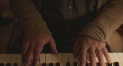 -[playing on piano]
-[muffled shouting] - Colorblind