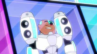 [playing upbeat electro music] - Teen Titans Go! Vs  Teen Titans