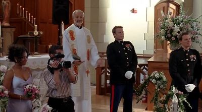 (playing Wagner's
"Lohengrin Bridal Chorus") - Boston Legal
