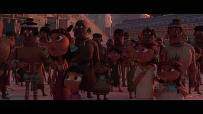 Please, allow me to escort
the honorable Princess Maya - Maya and the Three