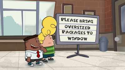 "Please bring oversized packages
to window." - The Epic Tales of Captain Underpants