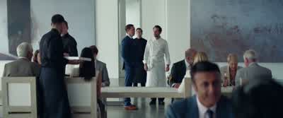 Please don't fight him among all this bone china. - Burnt