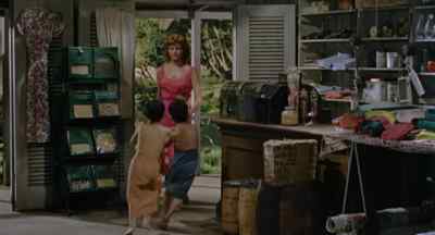 Please don't get up, anybody.
It's too hot. - Miss Sadie Thompson