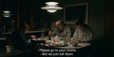 - Please go to your rooms.
- But we just sat down. - Another Round