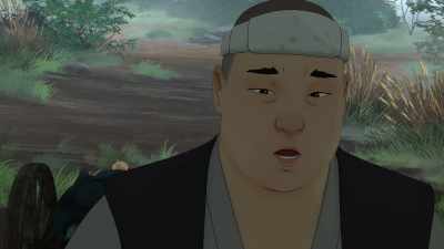 Please! I've been walking for days,
and bad guys are after us, - BLUE EYE SAMURAI