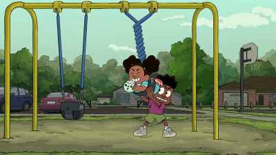 Please keep all hands
and feet inside the swing, - Craig Before the Creek