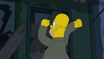 Please let me in! - The Simpsons