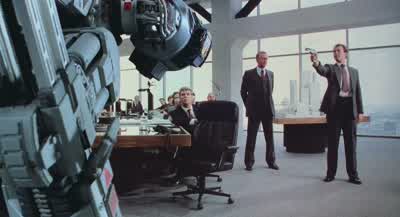 Please put down your weapon You have 20 seconds to complyI think you'd better do what he says Mr KinneyYou now have 15 seconds to complyYou are in direct violation Cut the power Pull the boardOf penal code 1 13 section 9You now have five seconds to - RoboCop