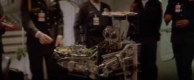 Please serve yourselves.
Have a canopy. Shrimp toast. Caviar. - Short Circuit