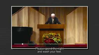 Please spend the night
and wash your feet, - 1946: The Mistranslation That Shifted Culture