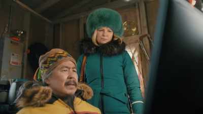 - Please, stop.
(door opens and shuts) - North of North