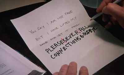 PLEASE TERMINATE THE CONNECTION. 
FAREWELL. - The Human Factor