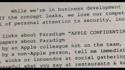 Please use the highest level
of personal attention
to security, including, - General Magic