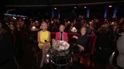 -Please welcome Oscar winner
Charlize Theron. - Carol Burnett: 90 Years of Laughter + Love